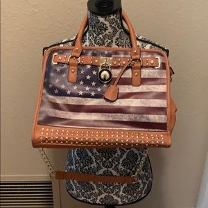 American Flag Large Purse